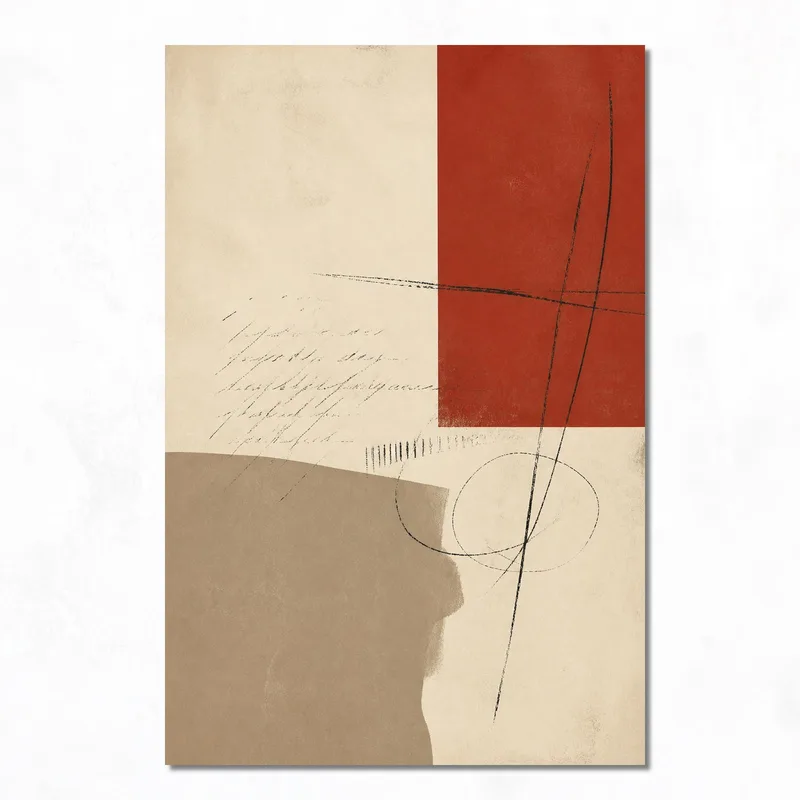 Impression sur toile composition géométrique abstraite
