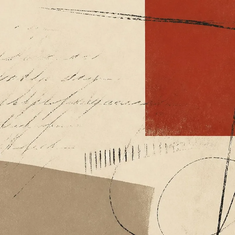 Impression sur toile composition géométrique abstraite