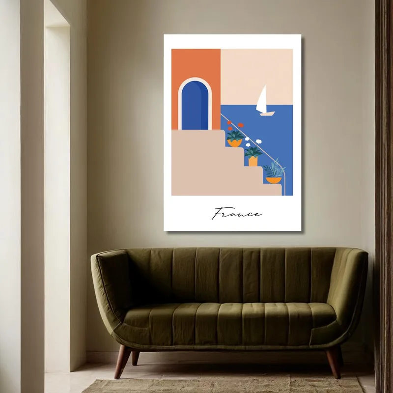 Passi Costieri Francesi quadro moderno su tela