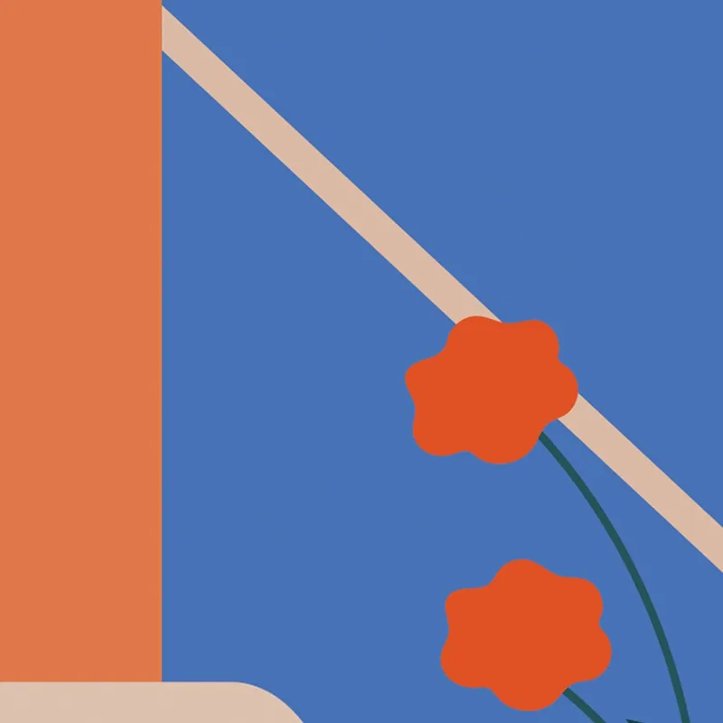 Kunstdruck küstenzugang treppen