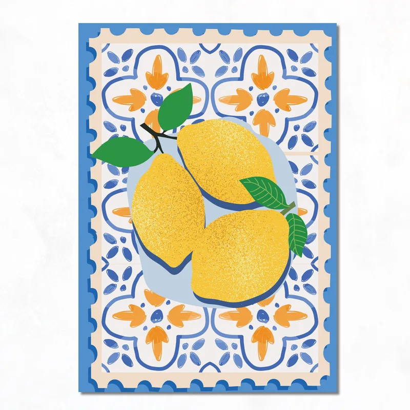 Natura Morta con Limoni quadro canvas