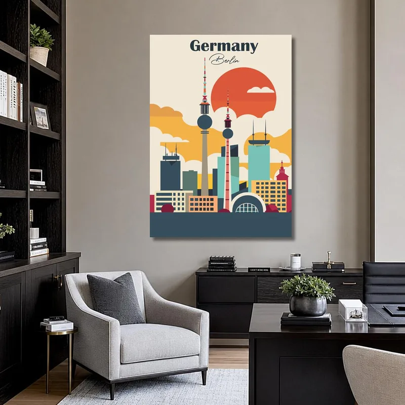 Quadro moderno skyline di berlino