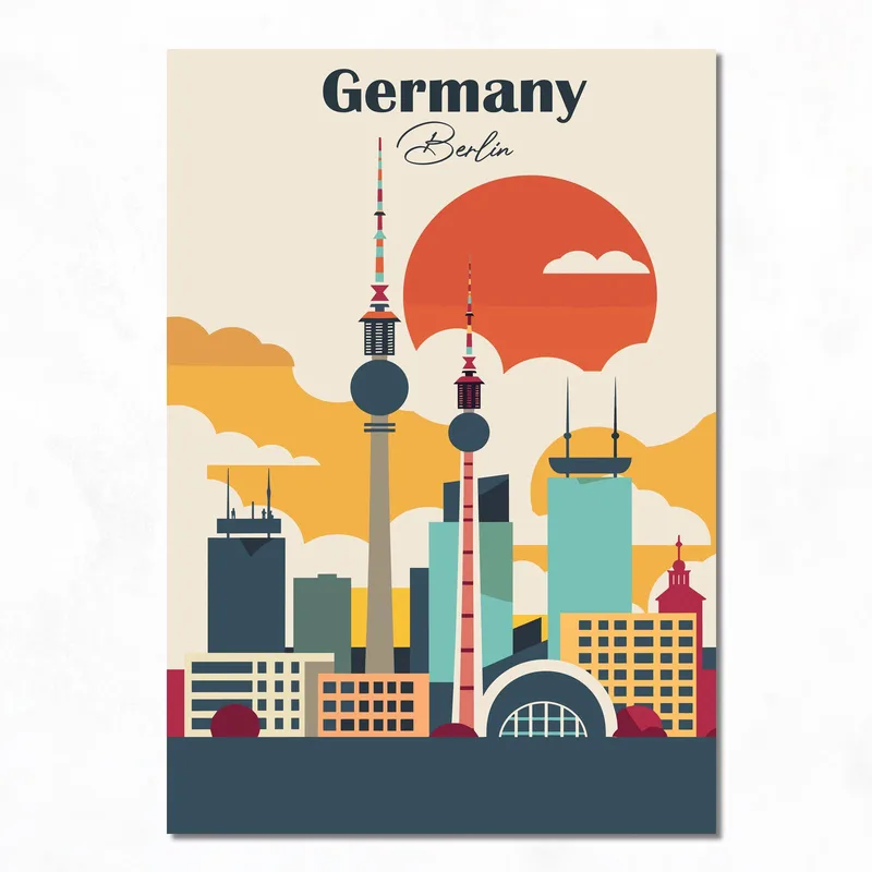 Quadro moderno skyline di berlino