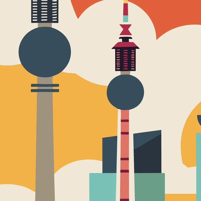 Quadro moderno skyline di berlino