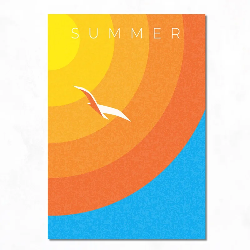 Canvas print summer sun