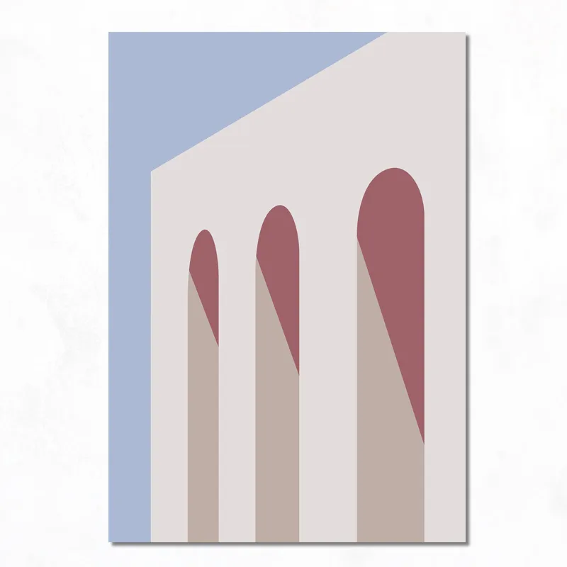 Stampa su canvas archi architettonici astratti