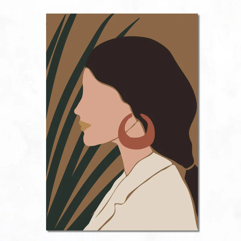 Abstract Woman Profile fine art print
