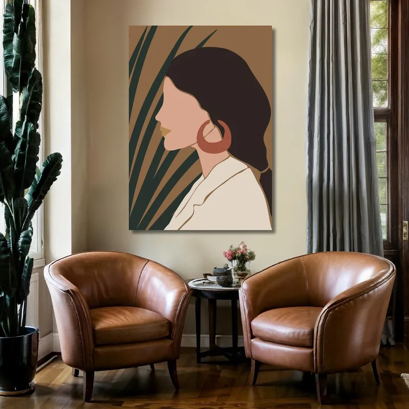 Abstract Woman Profile fine art print
