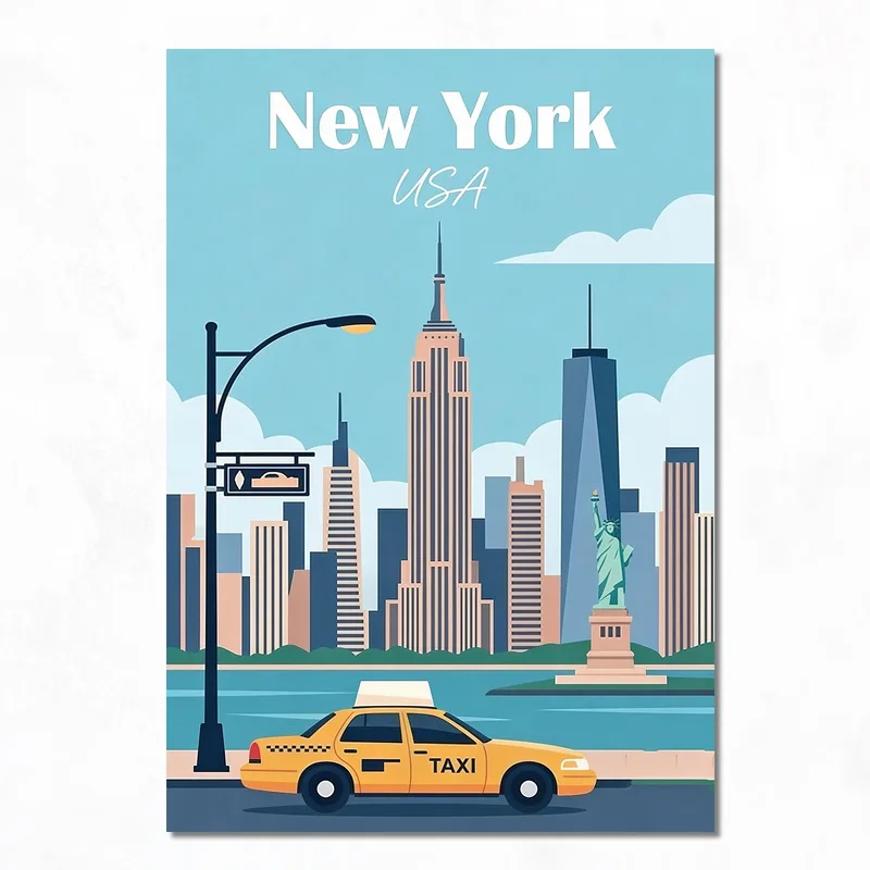 Stampa su canvas skyline di new york