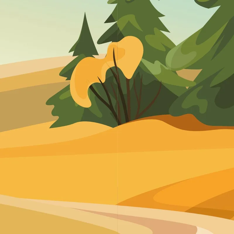 Herbstlandschaftsweg drucken auf leinwand