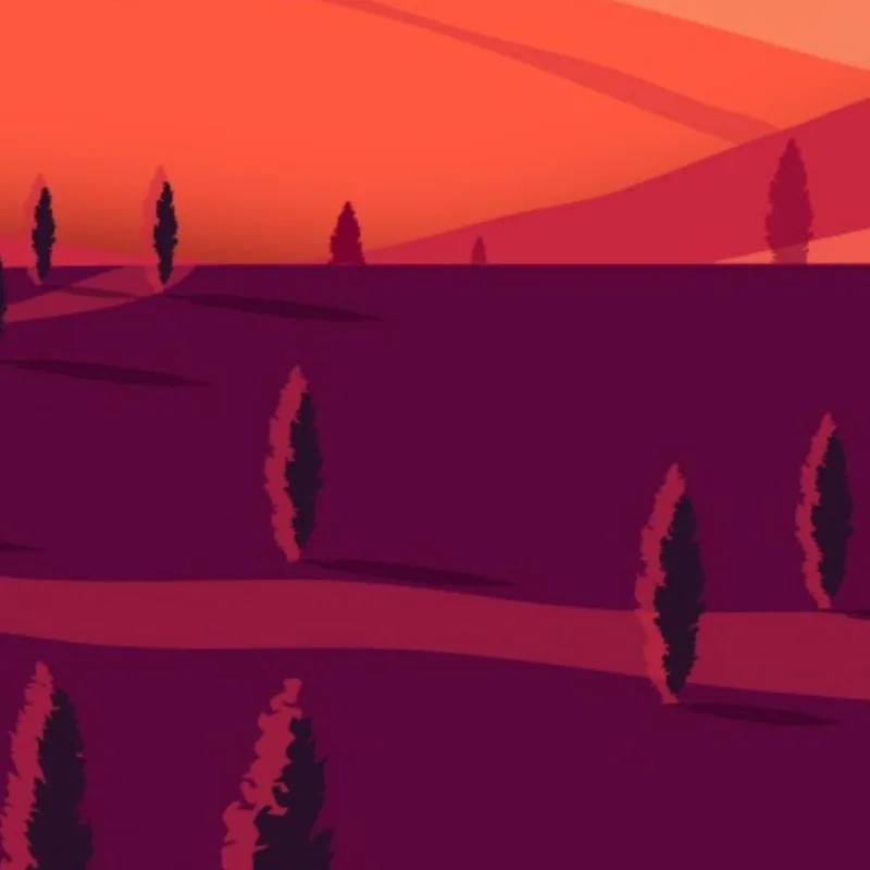 Ruhige Landlandschaft modernes wandbild