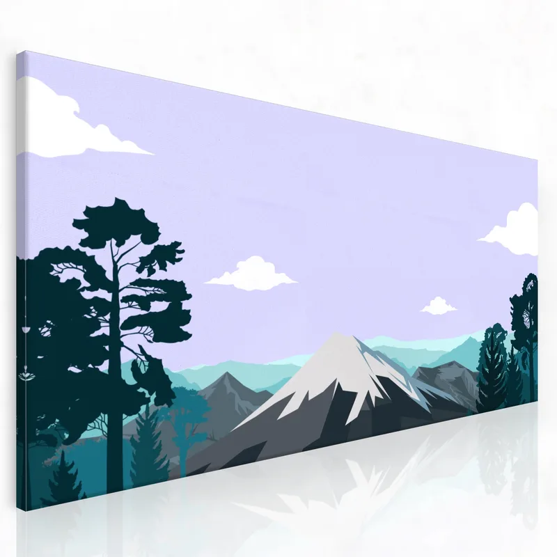 Leinwanddruck berglandschaft
