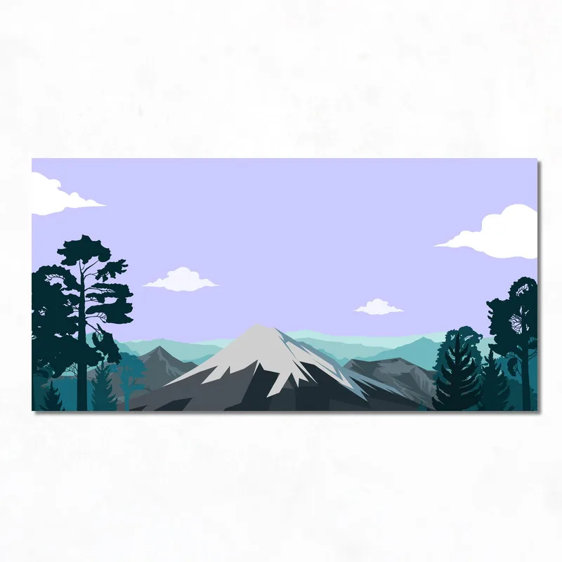 Leinwanddruck berglandschaft