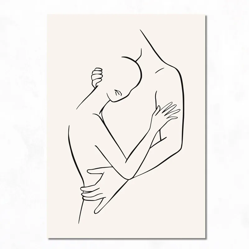 Embracing Figures fine art print