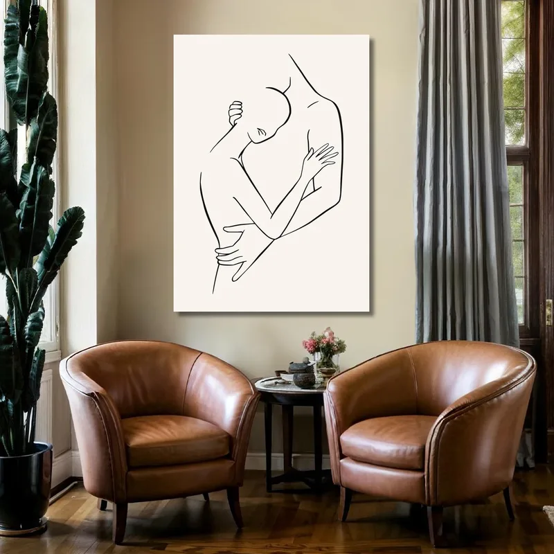 Embracing Figures fine art print
