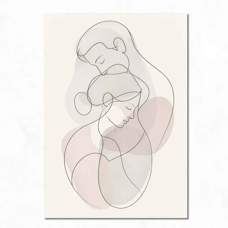 Abbraccio Astratto quadro canvas