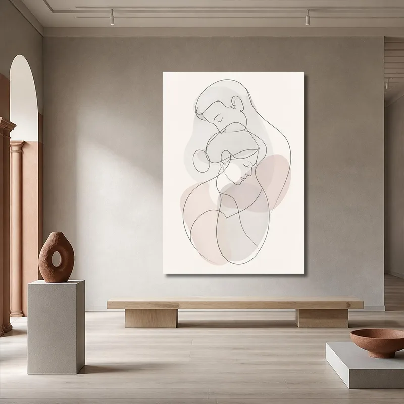Abbraccio Astratto quadro canvas