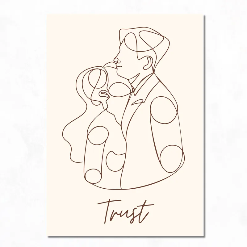 Embracing Couple fine art print