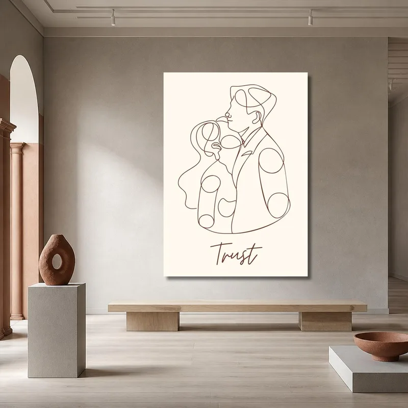 Embracing Couple fine art print