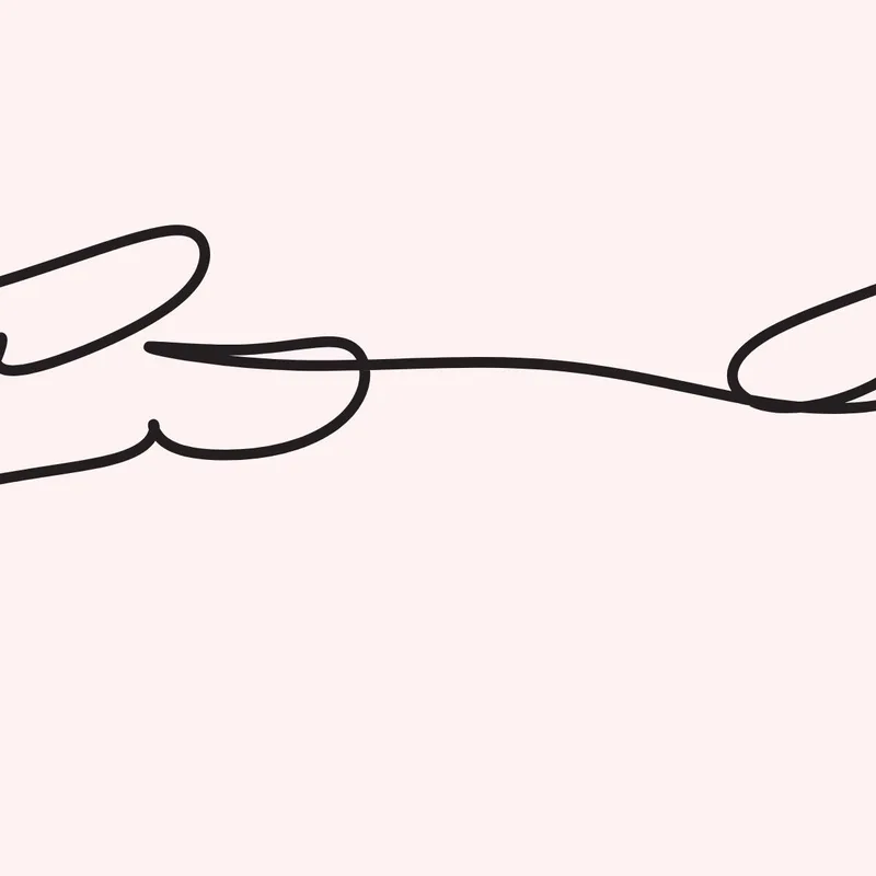Interconnected Hands modern canvas