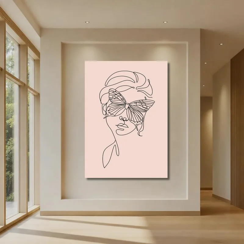 Quadro moderno silhouette di farfalla