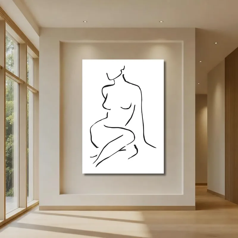 Abstract Female Figure canvas art print