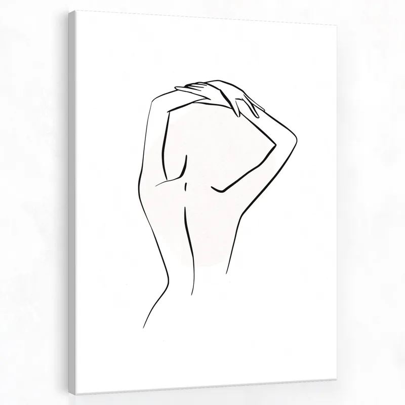 Modern canvas abstract female figure
