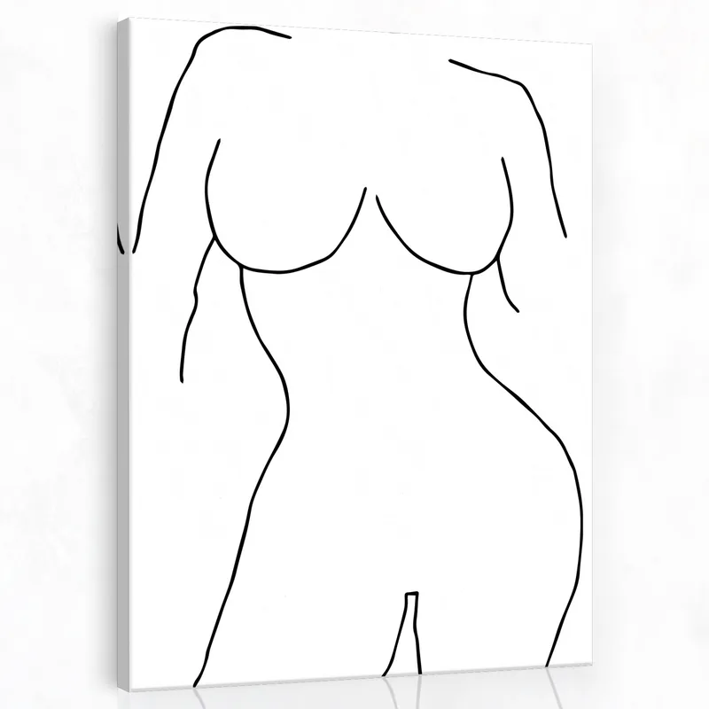 Canvas wall art abstract female form
