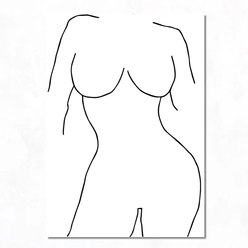 Canvas wall art abstract female form