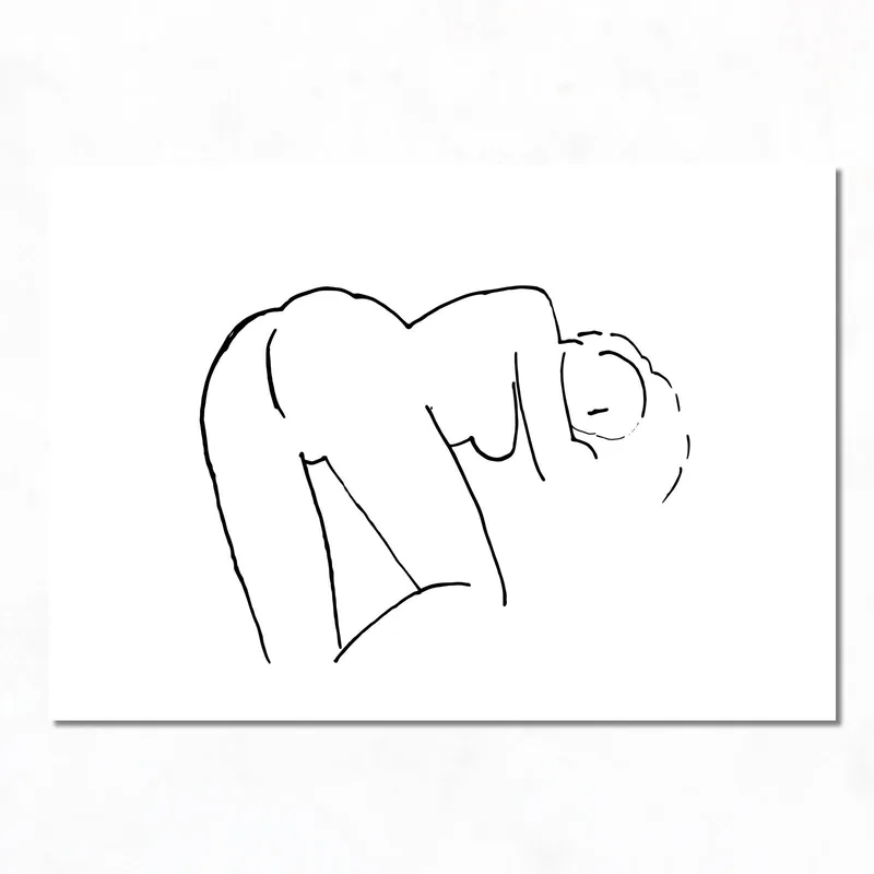 Canvas print abstract female form
