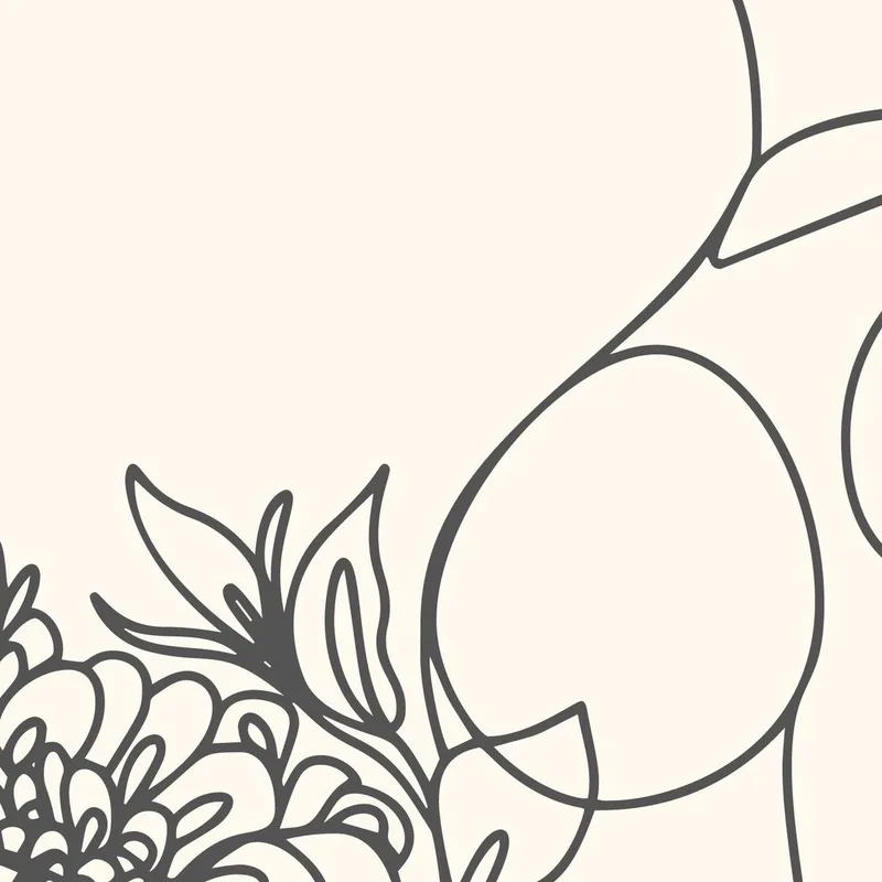 Lienzo artistico figura femenina con ramo de flores