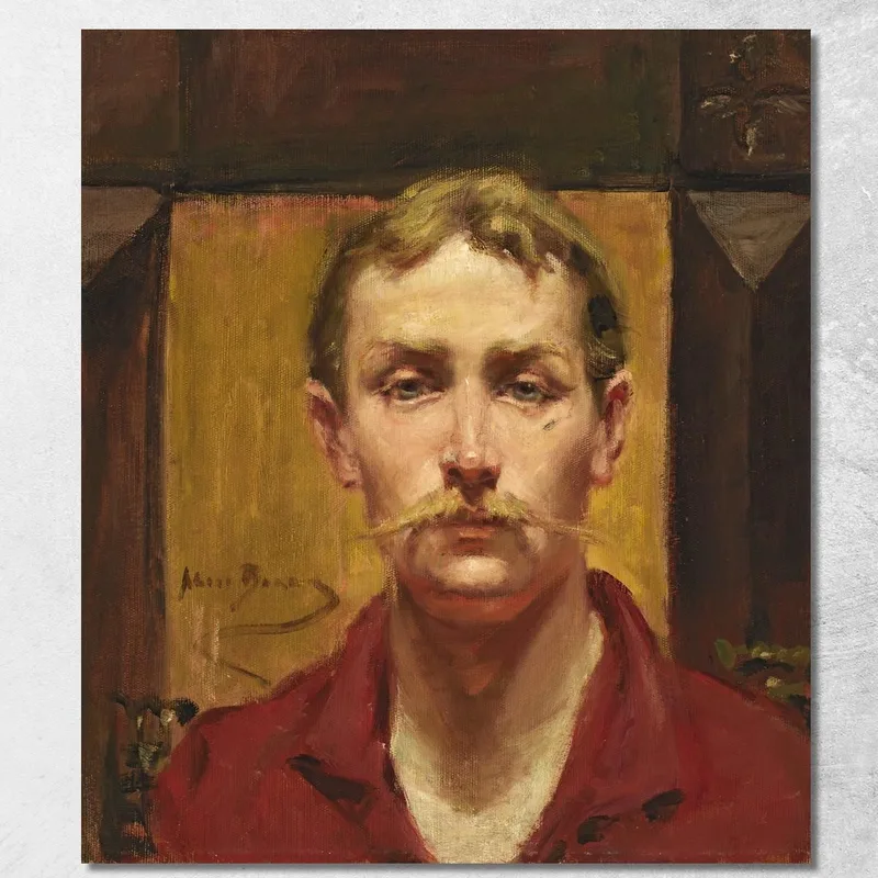 Blonder Mann Alice Pike Barney drucken auf leinwand