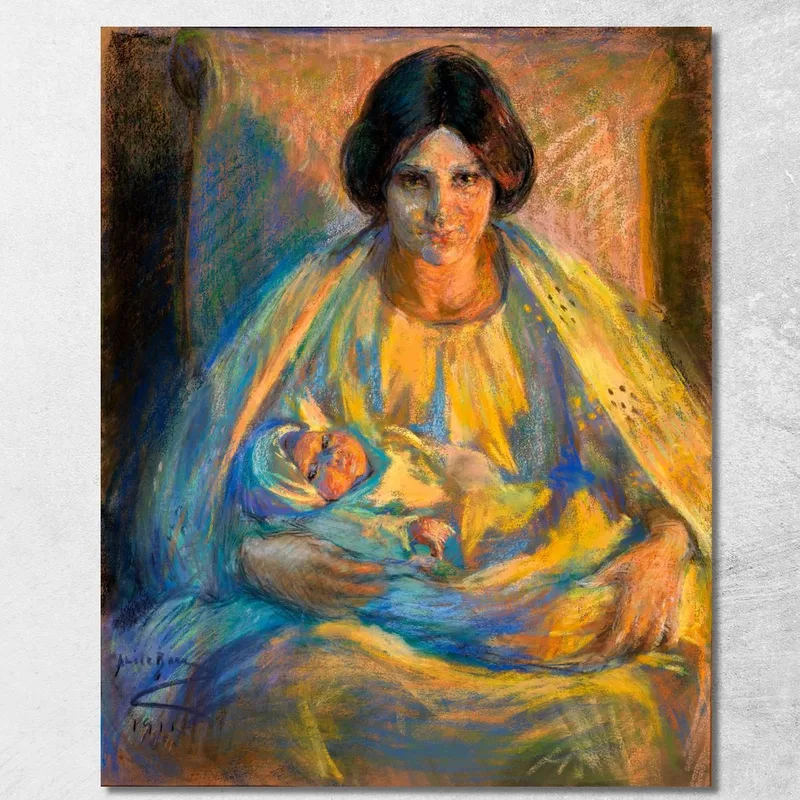 Bei Lampenlicht Alice Pike Barney drucken auf leinwand
