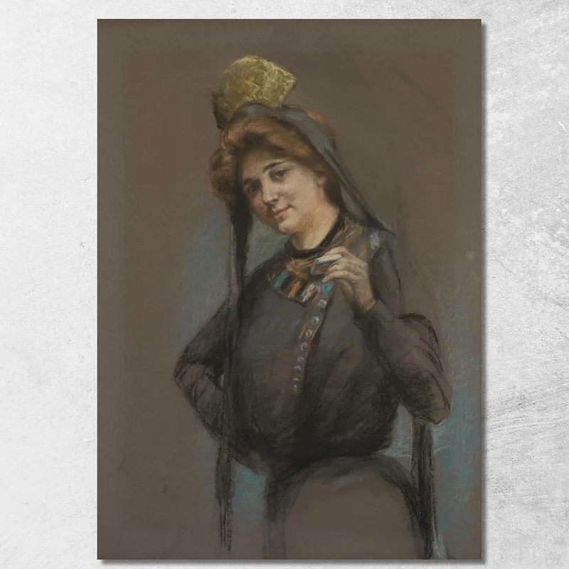 Zigarette Alice Pike Barney drucken auf leinwand