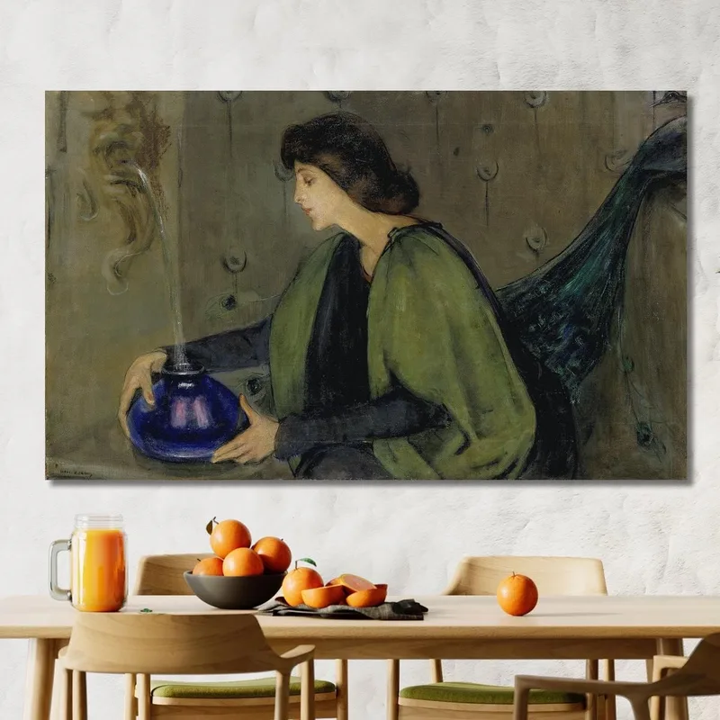 Woman And Peacock Alice Pike Barney