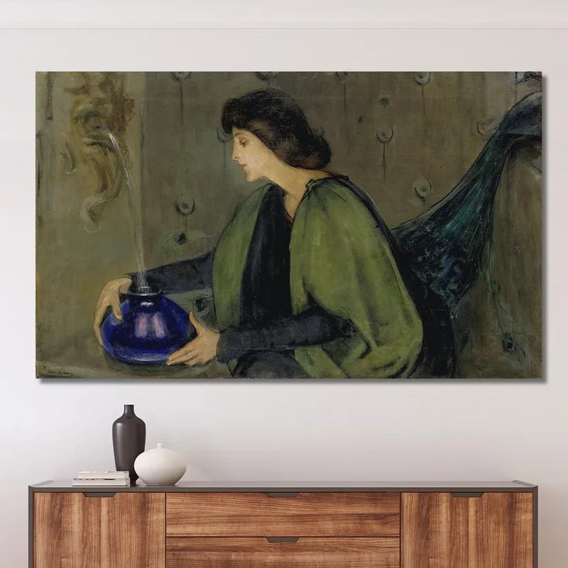 Woman And Peacock Alice Pike Barney