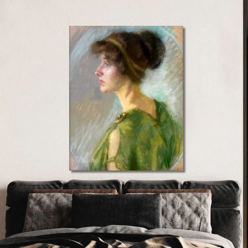 Giovane Donna In Verde Alice Pike Barney