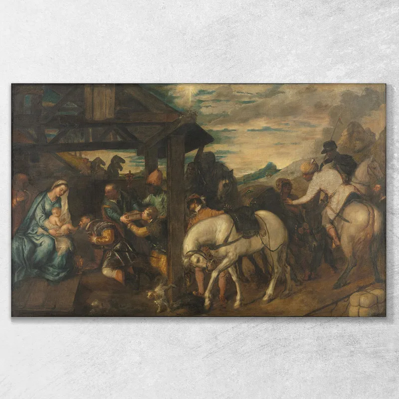 Adoration Des Mages Titian Tiziano Vecellio