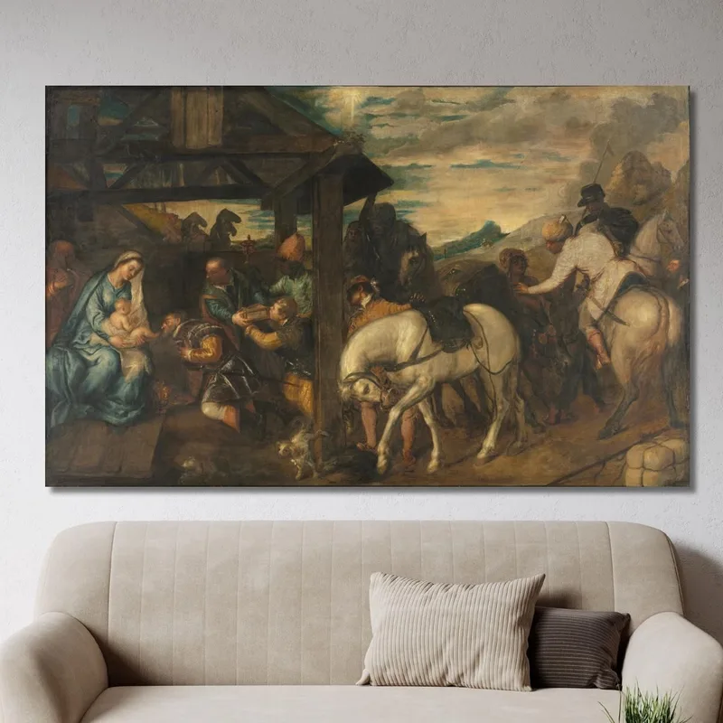 Adoration Des Mages Titian Tiziano Vecellio