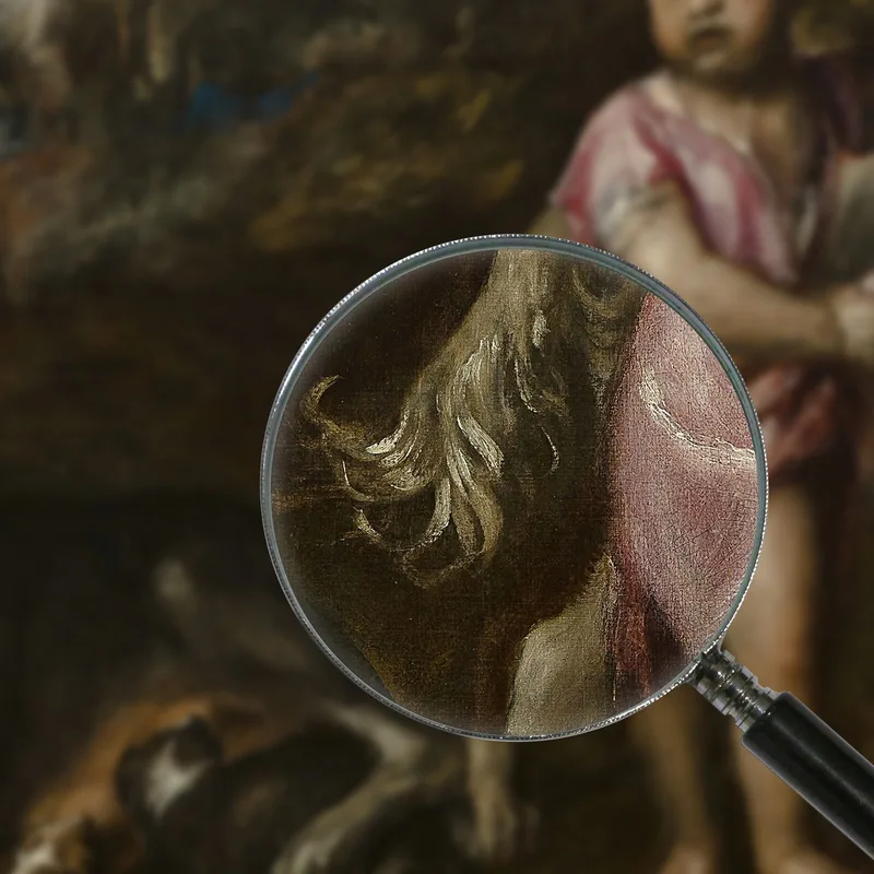 Junge Mit Hunden In Einer Landschaft Titian Tiziano Vecellio