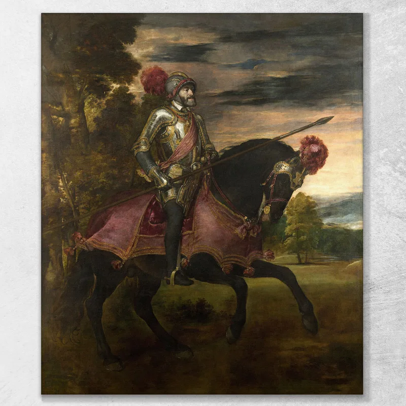 Charles Quint À Mühlberg Titian Tiziano Vecellio