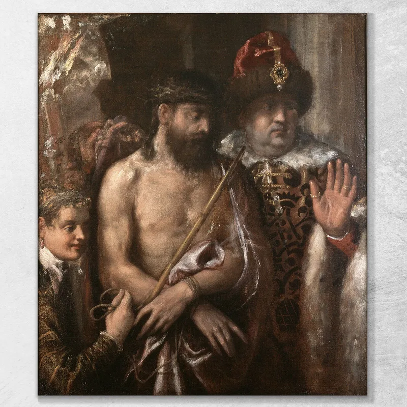 Cristo Mostrato Al Popolo Ecce Homo Titian Tiziano Vecellio