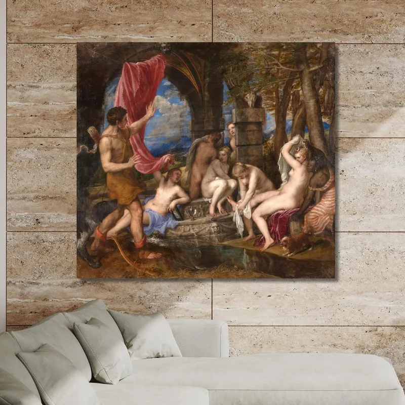 Diana Und Aktäon Titian Tiziano Vecellio