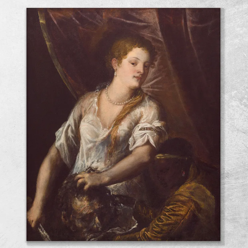 Judit Y Su Sirvienta Con La Cabeza De Holofernes Titian Tiziano Vecellio