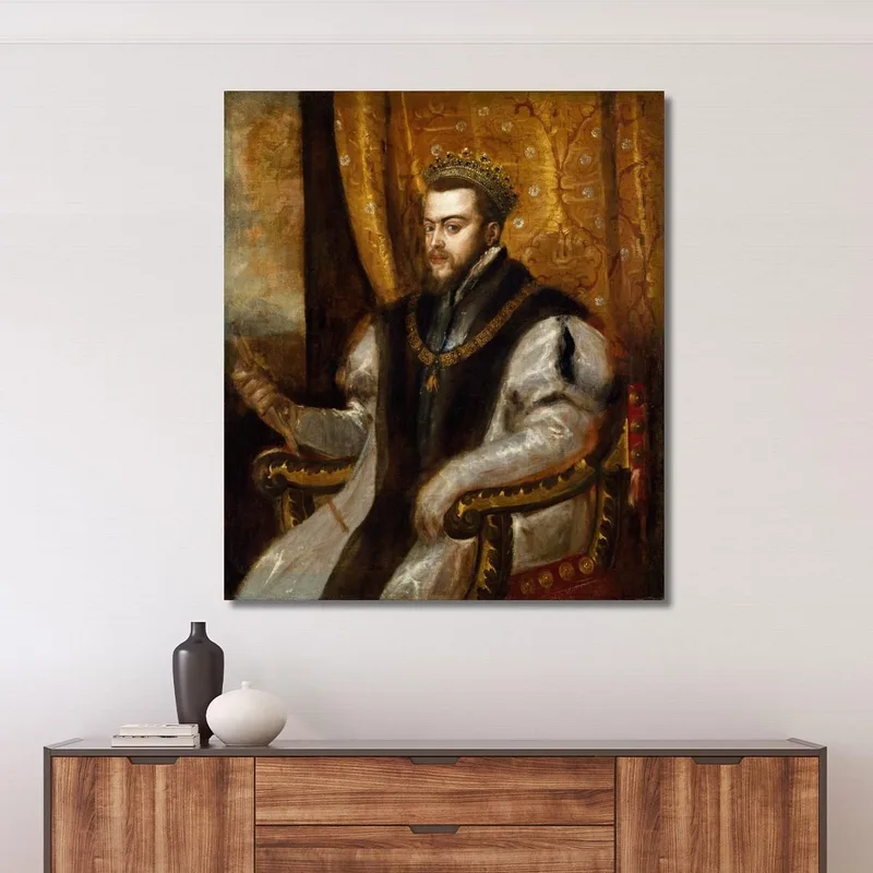 King Philip Ii Of Spain Titian Tiziano Vecellio