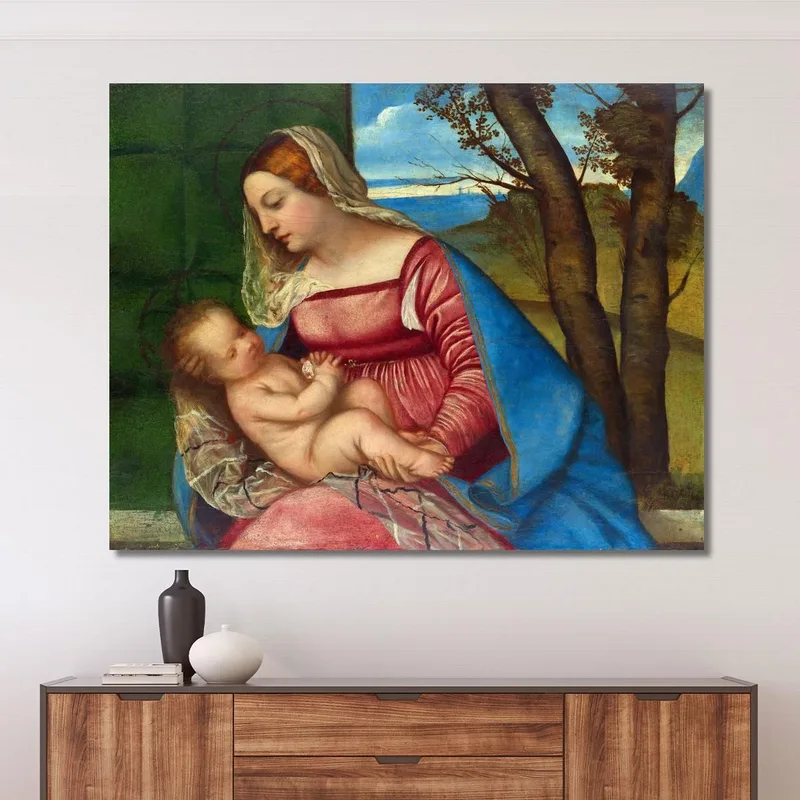Vierge À L'Enfant Titian Tiziano Vecellio