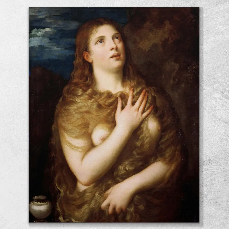 Marie-Madeleine En Pénitence Titian Tiziano Vecellio