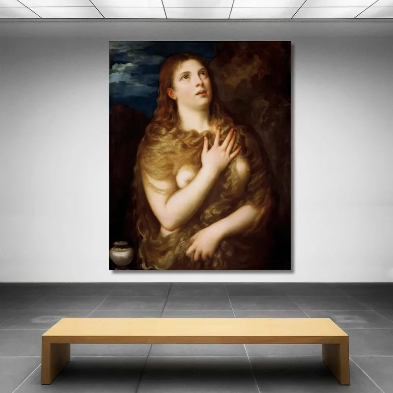 Marie-Madeleine En Pénitence Titian Tiziano Vecellio
