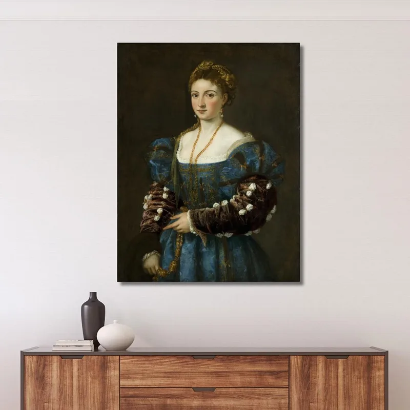 Portrait Of A Lady La Bella Titian Tiziano Vecellio
