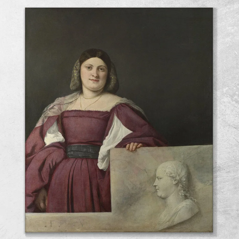 Ritratto Di Signora La Schiavona Titian Tiziano Vecellio